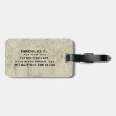 Étiquette À Bagage Tour de dirigeable de Steampunk (Dos horizontal)