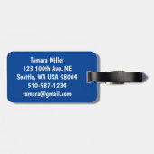 Étiquette À Bagage Tour de Tokyo (Dos horizontal)