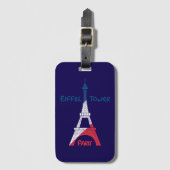 Étiquette À Bagage Tour Eiffel (Devant Vertical)