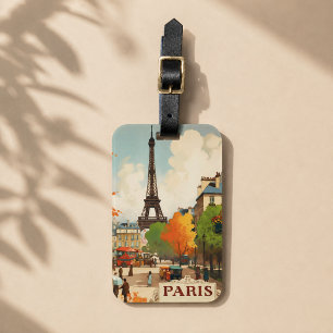 Étiquette À Bagage Tour Eiffel Essentiel pour les Vacances à Paris