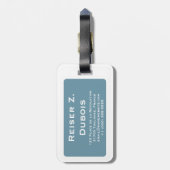 Étiquette À Bagage tour eiffel mod (Dos Vertical)