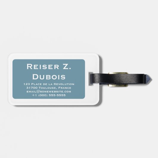 Étiquette À Bagage tour eiffel mod (Dos horizontal)