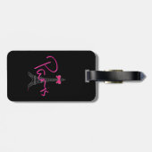 Étiquette À Bagage Tour Eiffel Paris avec Bow (Dos horizontal)