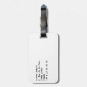 Étiquette À Bagage Tour Eiffel - Paris, France, Europe (Dos Vertical)