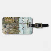 Étiquette À Bagage Tour européen d'oscillation d'aquarelle des (Devant horizontal)