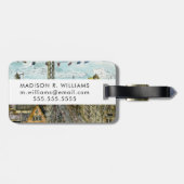 Étiquette À Bagage Tour européen d'oscillation d'aquarelle des (Dos horizontal)