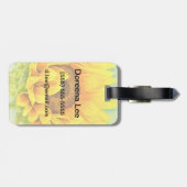 Étiquette À Bagage Tournesol (Dos horizontal)