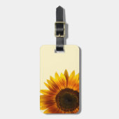 Étiquette À Bagage Tournesol (Devant Vertical)