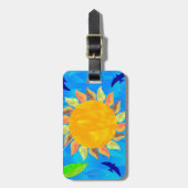 Étiquette À Bagage Tournesol (Devant Vertical)