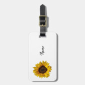 Étiquette À Bagage Tournesol (Devant Vertical)