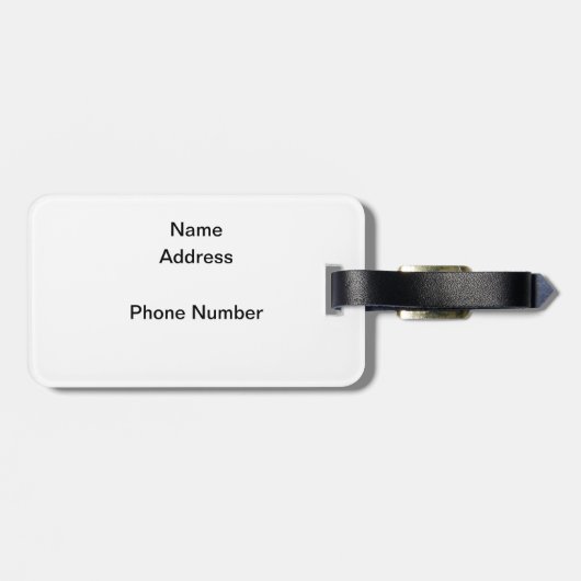 Étiquette À Bagage Tournesol (Dos horizontal)