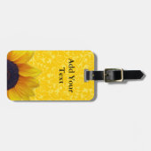Étiquette À Bagage Tournesol (Devant horizontal)