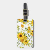 Étiquette À Bagage Tournesol 8 (Devant Vertical)