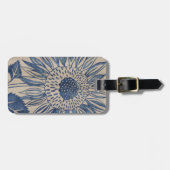 Étiquette À Bagage Tournesol d'Indigo (Devant horizontal)