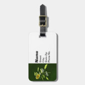 Étiquette À Bagage Tournesol et Épervier (Devant Vertical)