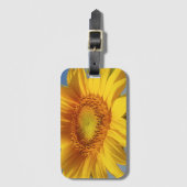 Étiquette À Bagage Tournesol jaune (Devant Vertical)