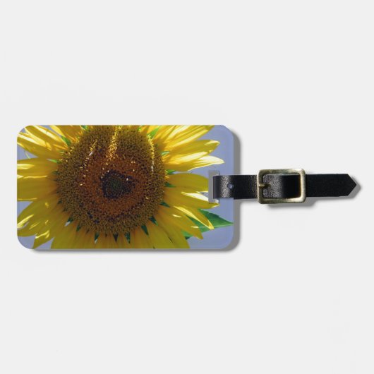 Étiquette À Bagage Tournesol jaune (Devant horizontal)