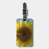 Étiquette À Bagage Tournesol jaune (Devant Vertical)