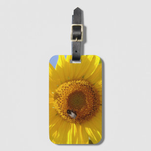 Étiquette À Bagage Tournesol jaune