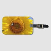 Étiquette À Bagage Tournesol jaune (Devant Horizontal)