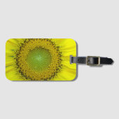 Étiquette À Bagage Tournesol jaune (Devant Horizontal)