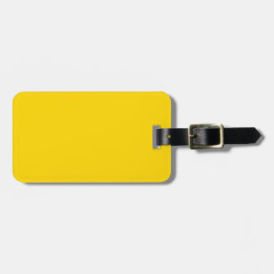 Étiquette À Bagage Tournesol Jaune Couleur solide