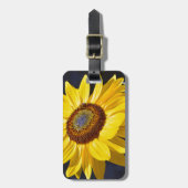 Étiquette À Bagage Tournesol jaune lumineux (Devant Vertical)