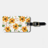 Étiquette À Bagage Tournesol personnalisé (Devant horizontal)