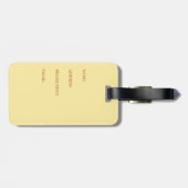 Étiquette À Bagage Tournesol personnalisé (Dos horizontal)