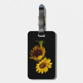 Étiquette À Bagage Tournesols  (Dos Vertical)