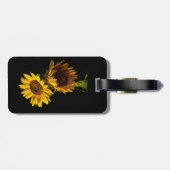 Étiquette À Bagage Tournesols  (Dos horizontal)