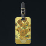 Étiquette À Bagage Tournesols de Vincent van Gogh |, 1888<br><div class="desc">Nombre de collection d'image :  BAL970 tournesols,  1888 (huile sur la toile). Gogh,  huiles de fourgon de Vincent 1853-90) (sur la toile. National Gallery,  Londres,  R-U.  1888</div>