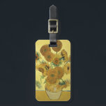 Étiquette À Bagage Tournesols de Vincent van Gogh |, 1888<br><div class="desc">Nombre de collection d'image :  BAL970 tournesols,  1888 (huile sur la toile). Gogh,  huiles de fourgon de Vincent 1853-90) (sur la toile. National Gallery,  Londres,  R-U.  1888</div>