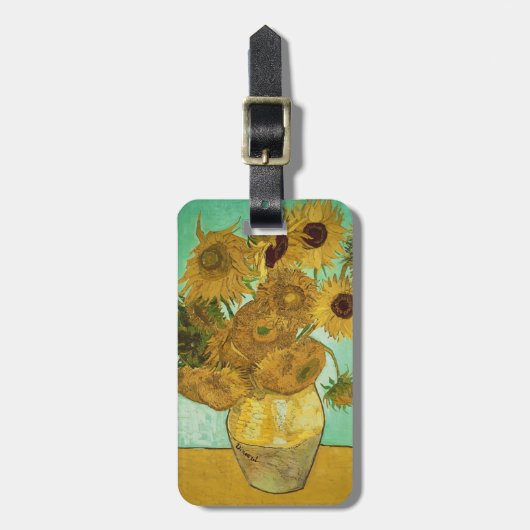 Étiquette À Bagage Tournesols de Vincent van Gogh |, 1888 (Devant Vertical)