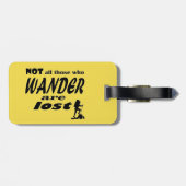 Étiquette À Bagage Tous Ceux Qui Se Promènent Ne Sont Pas Perdus - Ba (Dos horizontal)
