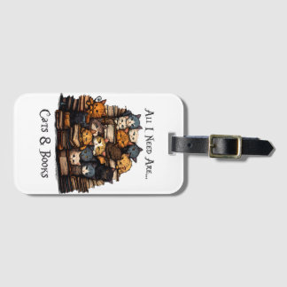 Étiquette À Bagage Tout Ce Dont J'Ai Besoin, Ce Sont Des Chats Et Des