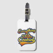 Étiquette À Bagage Tout est sous contrôle (Devant Vertical)