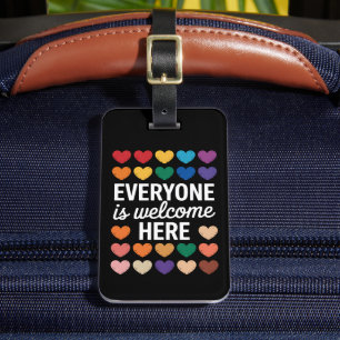 Étiquette À Bagage Tout le monde est le bienvenu ici LGBTQ