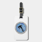 ÉTIQUETTE À BAGAGE TOUT LE SKI DE MONTAGNE (Devant Vertical)