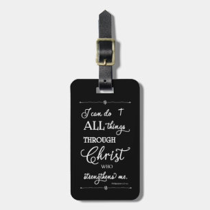 Étiquette À Bagage Tout par le Christ - Philippiens 4:13