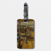 Étiquette À Bagage Toute peinture géniale commence par un coup de pin (Dos Vertical)