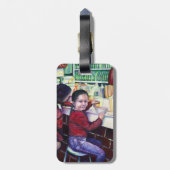 Étiquette À Bagage Toutes les bonnes filles ont de la glace (Dos Vertical)