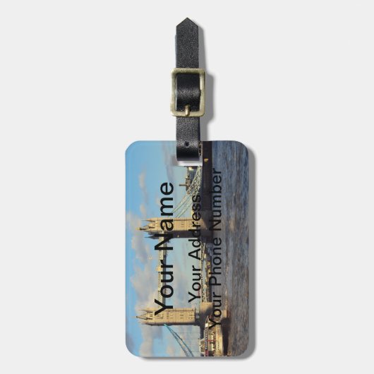 Étiquette À Bagage Tower Bridge, Londres (Devant Vertical)