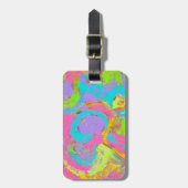 Étiquette À Bagage Traçages au néon d'art de Résumé-Résumé (Devant Vertical)