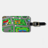 Étiquette À Bagage  Track carpet Car Road Nostalgic, 90s nostalgia (Devant horizontal)