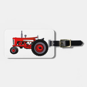 Étiquette À Bagage Tracteur classique