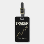 Étiquette À Bagage Trader Acheter Le Trader Dip Day Et CryptoCurrency (Devant Vertical)