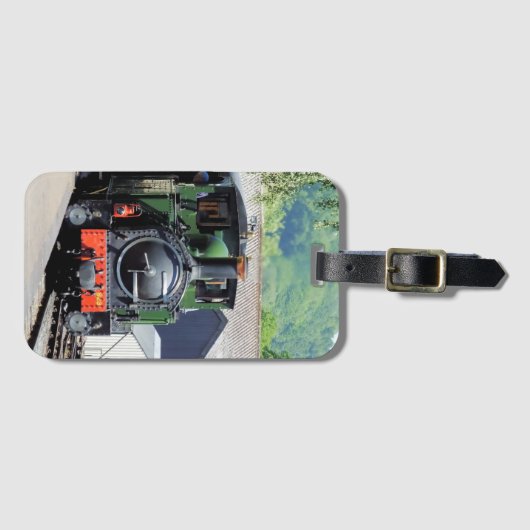 ÉTIQUETTE À BAGAGE TRAIN À VAPEUR (Devant Horizontal)