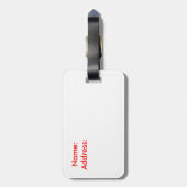 Étiquette À Bagage Train à vapeur gallois. (Dos Vertical)