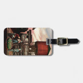 Étiquette À Bagage Train Yard Flower Garden par Stevan Dohanos (Devant horizontal)